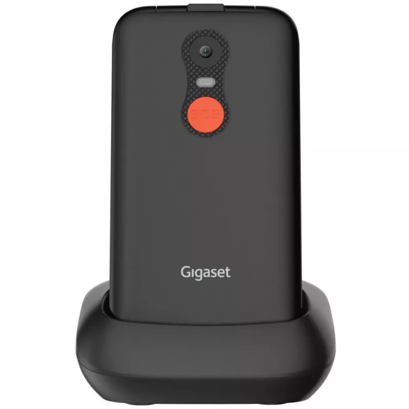 Gigaset GL595 κινητό τηλέφωνο για ηλικιωμένους 7,11 cm (2,8 ίντσες) κουμπί SOS, ανθεκτικό σε πιτσιλιές και σκόνη, 32 MB RAM, υποδοχή microSD, μαύρο