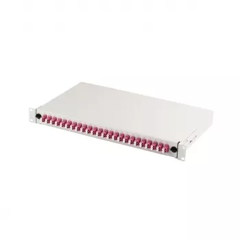 Patch Panel DIGITUS DN-96432-4 19 ίντσες 1HE 24× LC Duplex OM4 γκρι
