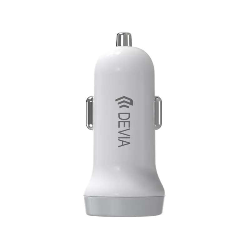 Φορτιστής αυτοκινήτου Devia Smart Series Lightning 5V 3,1A Dual USB λευκό