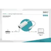 Digitus DN-3024 Προσαρμογέας USB 3.0 20 cm 1x USB-C σε 1x RJ45 Θωρακισμένο