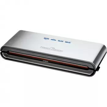 ProfiCook PC-VK 1080 - συσκευή συσκευασίας υπό κενό (για πλαστικές σακούλες) - 120 W - ανοξείδωτο ατσάλι/μαύρο (501080)