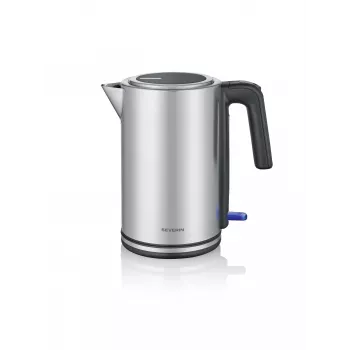 Βραστήρας SEVERIN WK 3449 — 1,7 L, 2400 W, ανοξείδωτο ατσάλι/πλαστικό, μαύρο-ασημί