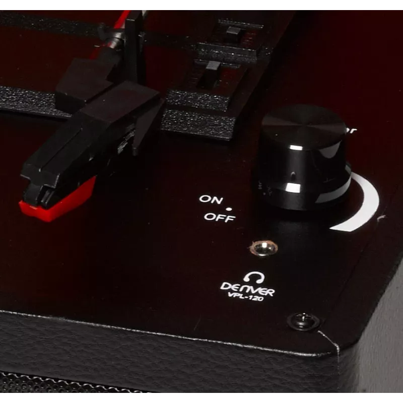 Denver VPL-120 Πικάπ USB με ενσωματωμένα ηχεία, Μαύρο