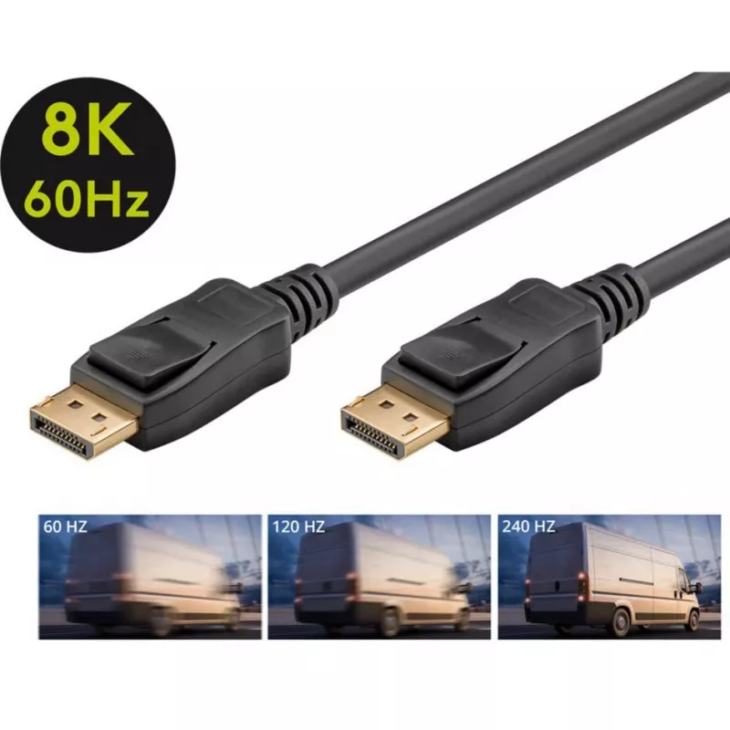 Καλώδιο DisplayPort Goobay 74777 1 m Μαύρο G-Sync FreeSync