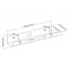 Digitus DA-90450 λεκάνη διαχείρισης καλωδίων 600x135x108mm μαύρο χάλυβας 1