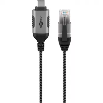 Καλώδιο Ethernet Goobay USB-C 3.1 σε RJ45 λεπτό 1 m – συνδέει router, modem ή (74401)