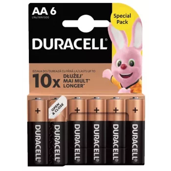 Συσκευασία μπαταριών Duracell Basic AA / LR6 — 6 τεμ. (αλκαλικές)