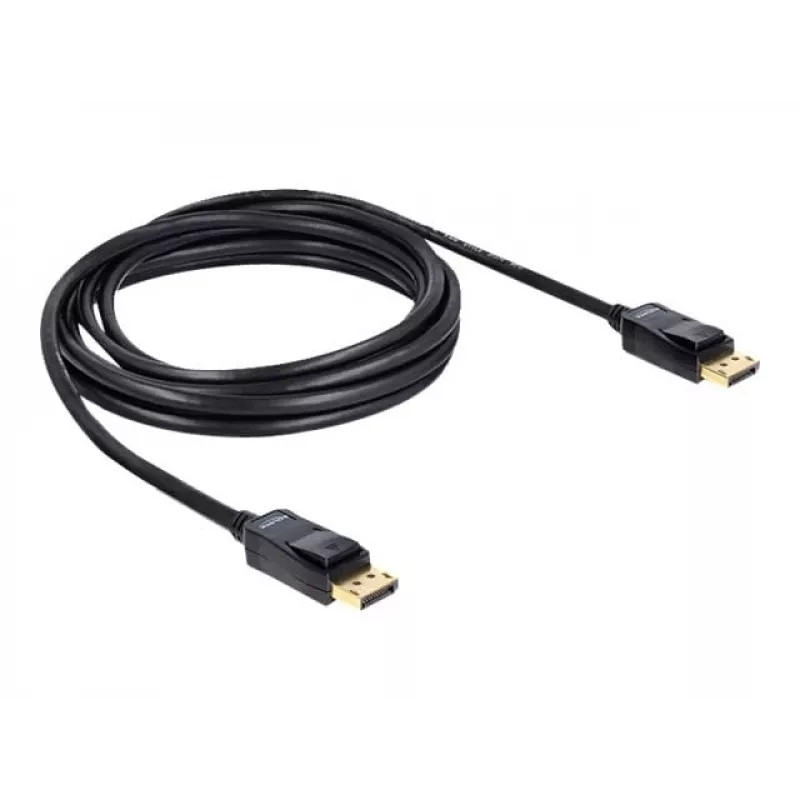 Καλώδιο DisplayPort DeLOCK 82424 3m αρσενικό-αρσενικό χρυσό μαύρο