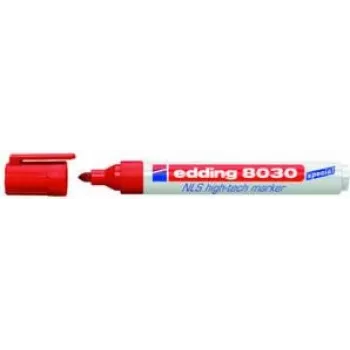 Μαρκαδόρος μόνιμος Edding 8030 NLS High-Tech Κόκκινος Μύτη bullet
