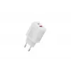 Φορτιστής AC USB DIGITUS 20W, 1x USB-C, 1x USB-A, είσοδος 100–240V, λευκό