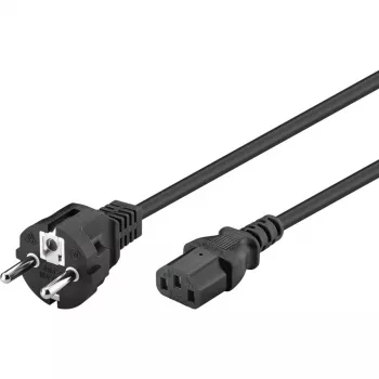 Goobay καλώδιο IEC 5 m μαύρο βύσμα ρεύματος Type F IEC C13 H05VV-F3G