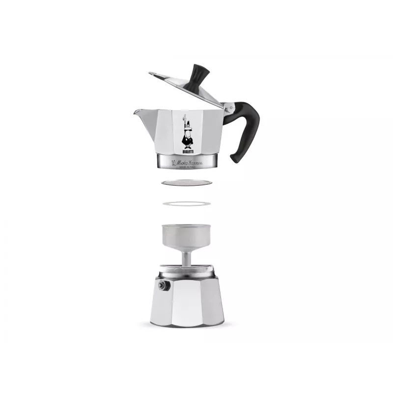 Bialetti Moka Express καφετιέρα Moka 0,3 L αλουμίνιο, μαύρο