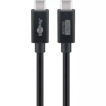 Καλώδιο USB-C WENTRONIC USB4 Gen4 1.2m — υποστηρίζει 16k@60Hz και 4K@120Hz