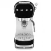 SMEG 50's Style ECF02BLEU μηχανή espresso, 15 bar, μαύρη