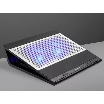 Βάση ψύξης laptop Tracer Officer 43,2 cm 1100 U/min μαύρο ασημί