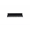 Patch Panel 19 ιντσών 24 θυρών, CAT6, S/FTP, 1U, διαχείριση καλωδίων, μαύρο (πλήρες)