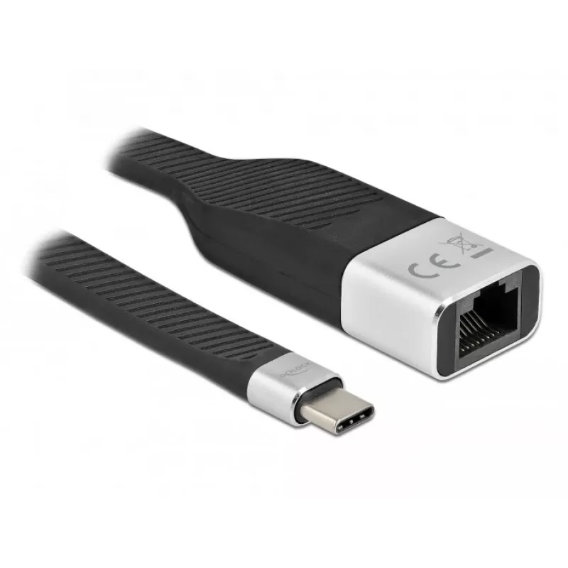 Επίπεδο καλώδιο FPC DeLOCK 86936 USB Type-C σε Gigabit LAN 15 cm