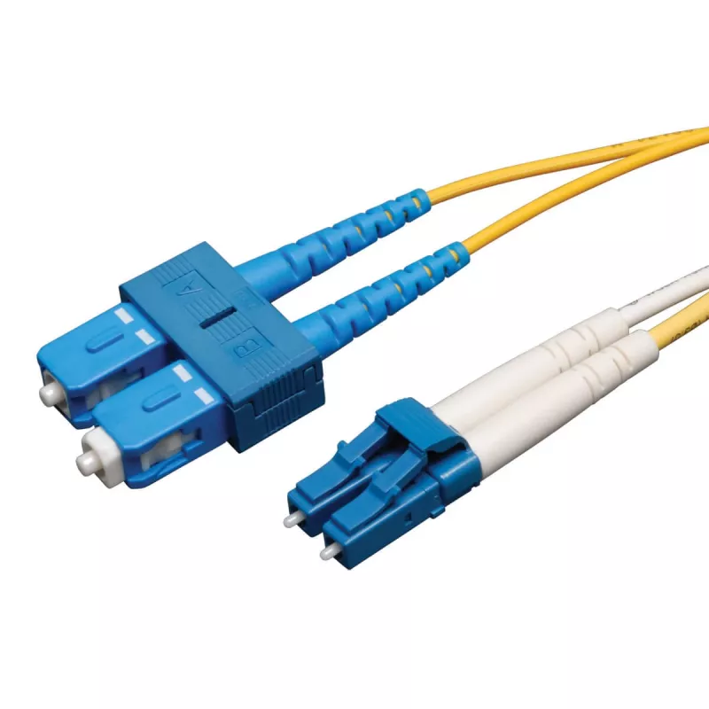 Eaton Tripp Lite Series Duplex Singlemode 9/125 Fiber Patch Cable (LC/SC), 5M (16 ft.) - καλώδιο patch - LC Singlemode (M) σε SC Singlemode (M) - 5,0 m - οπτική ίνα - Duplex - 9/125