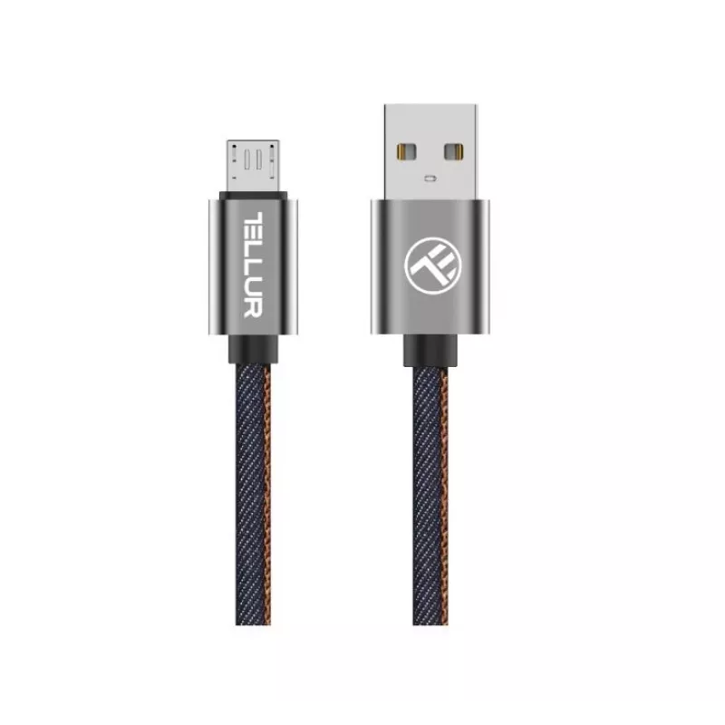 Καλώδιο δεδομένων USB σε Micro-USB Tellur 1 m denim