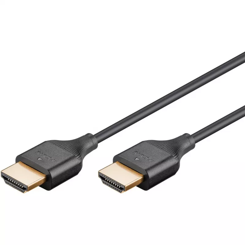 Καλώδιο HDMI Goobay 75297 0,5 m HDMI Type A Βύσμα 48 Gbit/s Μαύρο