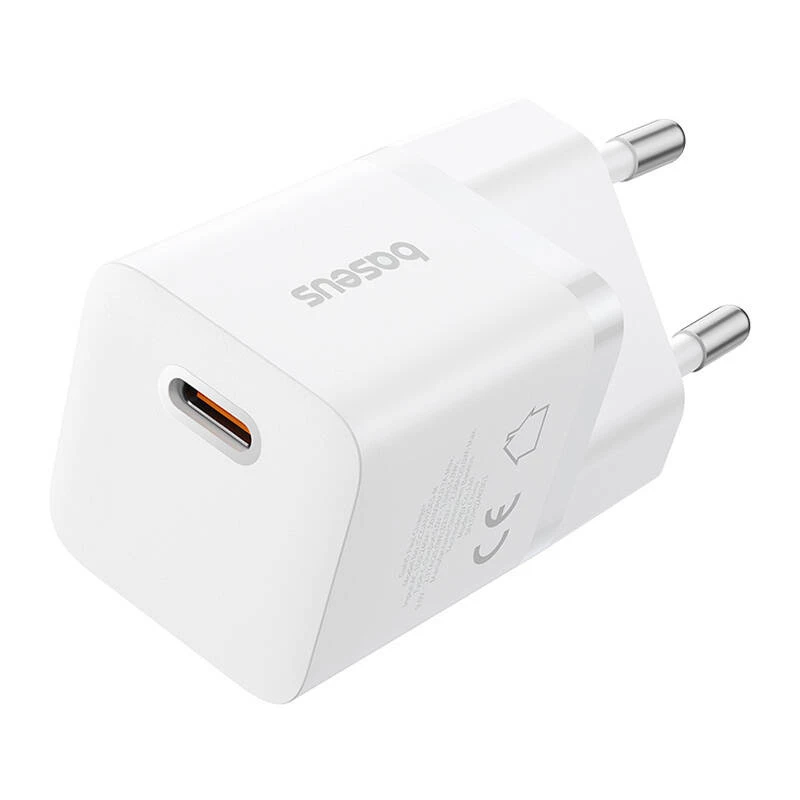 Baseus P10110909213-00 USB-C GaN5 mini 25W Φορτιστής Ρεύματος Λευκό