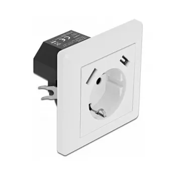 Πρίζα 2 x USB + CEE 7/3 DeLOCK 11473