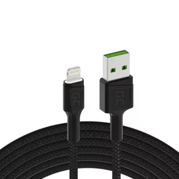 Καλώδιο Lightning Green Cell KABGC05 1,2 m Μαύρο
