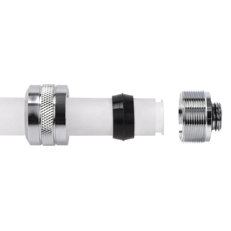 Σύνδεσμος Alphacool Eiszapfen Pro Connector 16mm Hardtube Fitting G1/4, συσκευασία 6 τεμ. - χρώμιο