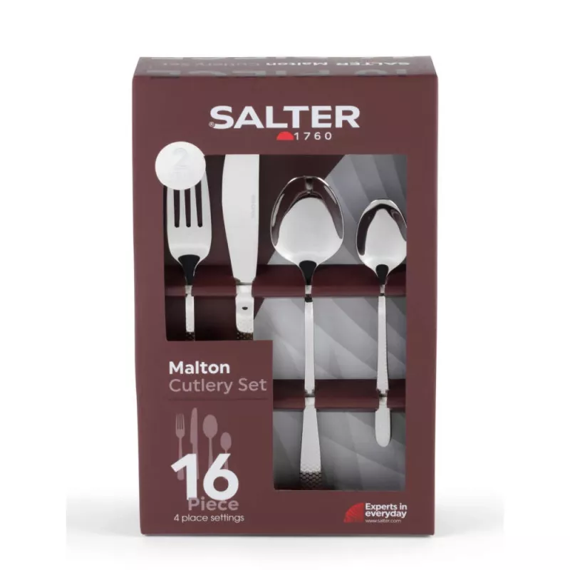 Σετ μαχαιροπίρουνων 16 τεμ. Salter BW113282EU7, ανοξείδωτο ατσάλι, σερβίτσιο για 4