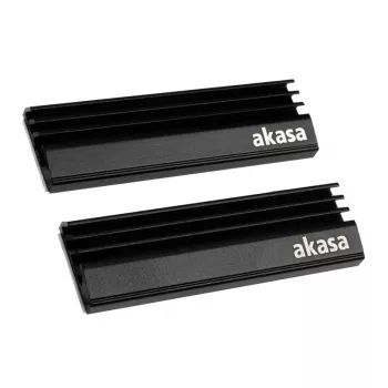 Akasa A-M2HS01-KT02 Σύστημα ψύξης υπολογιστή Ψύκτρα SSD/Radiator Μαύρο 1 - 2 (A-M2HS01-KT02)