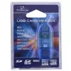 Titanum TA101B εξωτερικός αναγνώστης καρτών, USB 2.0, MicroSDHC/miniSD/MMC/SD/SDHC, μπλε