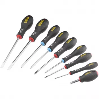 Σετ χειροκίνητων κατσαβιδιών STANLEY FATMAX FMHT65424-0 – 20 τεμ., ίσια κατσαβίδια, επίπεδες και Pozidriv μύτες
