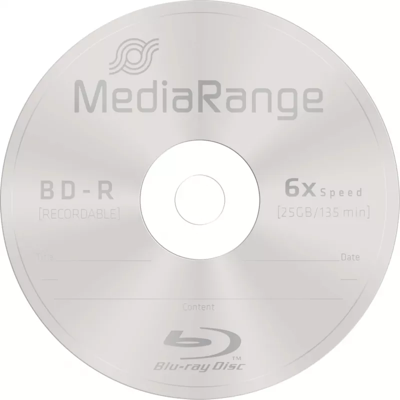BD-R Κενό μέσο MediaRange MR514 25 GB 25 τεμ.