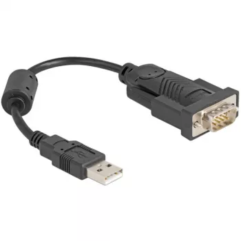 DeLOCK Προσαρμογέας USB 2.0 Type-A σε Σειριακό RS-232 D-Sub 9 ακίδων αρσενικό 0,25 m