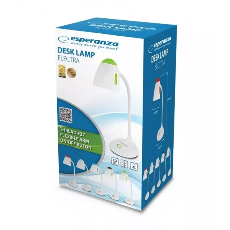 Επιτραπέζιο φωτιστικό Esperanza ELD110W E27 12 W LED λευκό