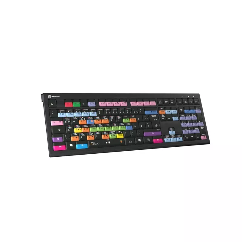 Πληκτρολόγιο Logickeyboard LKB-FLS-A2PC-DE Universal USB QWERTZ Γερμανικό Μαύρο