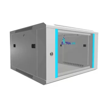 Extralink επιτοίχιο κουτί 6U 600x600 γκρι