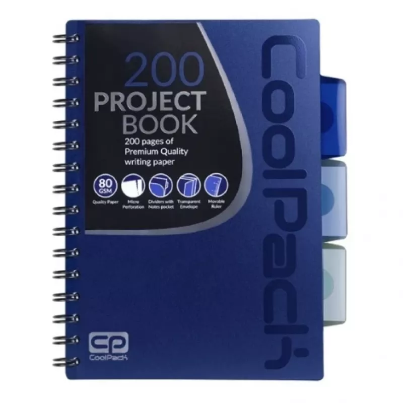 Σπιράλ σημειωματάριο A5 Coolpack σκούρο μπλε