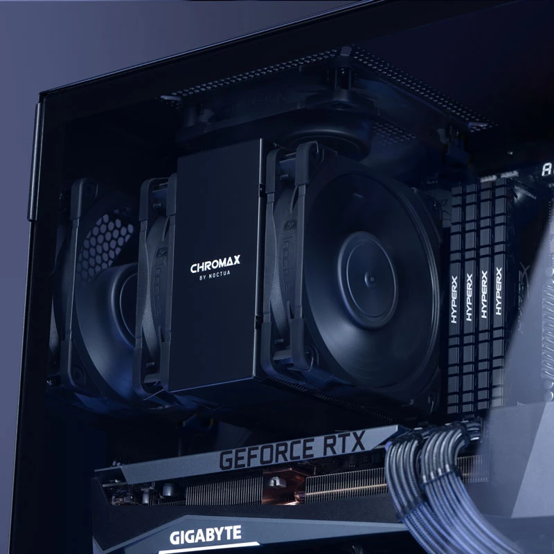 Noctua NA-HC8 chromax.Μαύρο Κάλυμμα ψύκτρας