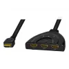 LogiLink - Διαχωριστής/Διακόπτης βίντεο/ήχου - 3 x HDMI - Desktop