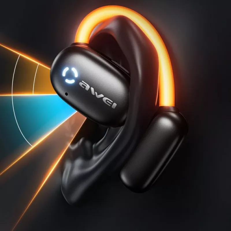 Ακουστικά Bluetooth 5.4 TZ13 ANC Spinner μαύρα