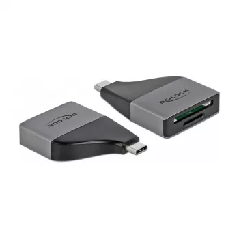 Αναγνώστης καρτών DeLOCK 64117 USB 3.2 Gen 1 Type-C γκρι