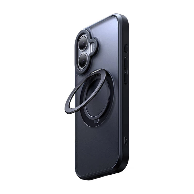 Προστατευτική θήκη με MagSafe Mcdodo PC-4931 για iPhone 16 Plus με ενσωματωμένη βάση — μαύρη