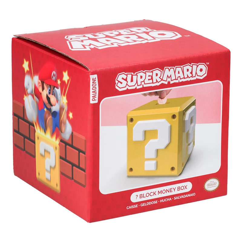Κουμπαράς Paladone Super Mario σχέδιο Question Block