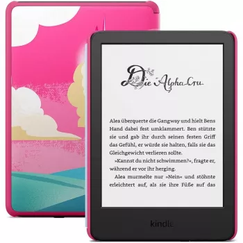 Amazon Kindle Kids Edition 16 GB συσκευή ανάγνωσης e-book, οθόνη αφής E-Ink 6 ιντσών (15,2 cm), Wi-Fi, USB-C, σχέδιο Κοιλάδα των Μονοκερών (B0CP33C128)