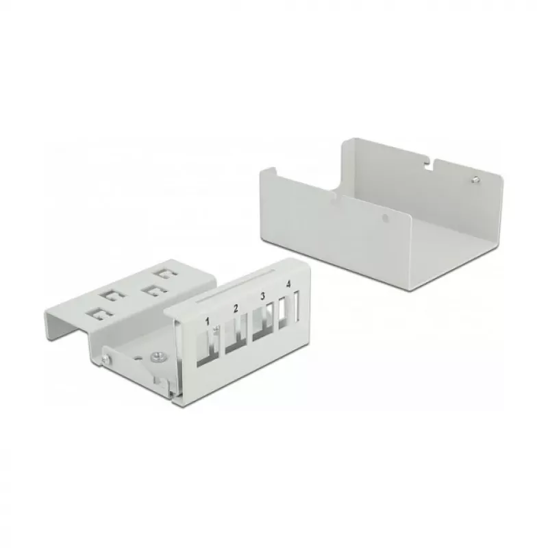 Patch Panel Keystone DeLOCK 43407 4 Port γκρι
