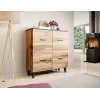 Cama sideboard LOTTA 110 4D δρυς Wotan + ματ μαύρο