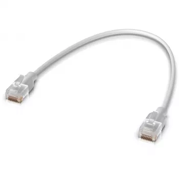 Ubiquiti UACC-Cable-Patch-EL-0.15M-W Καλώδιο δικτύου Translucent, Λευκό Cat6