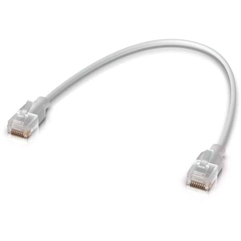Ubiquiti UACC-Cable-Patch-EL-0.15M-W Καλώδιο δικτύου Translucent, Λευκό Cat6