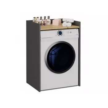 Top e Shop POLA Ντουλάπα πλυντηρίου για πλυντήριο ρούχων – Ανθρακί / Artisan δρυς